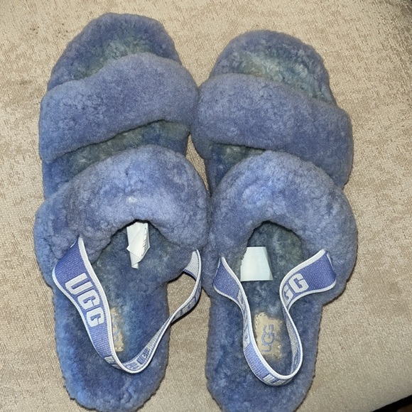 UGG Fluff Yeah Slide Sheepskin Slippers size 10 - Picture 2 of 6